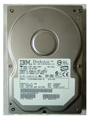 IBM IBM IC35L060AVV207-0 60 GB 7200 RPM 2 MB 3.5" internal hard drive — product photo