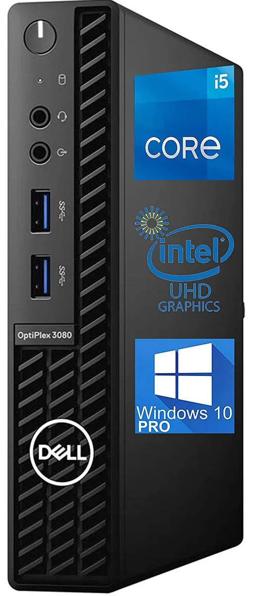 DELL DELL OptiPlex 3080 Micro desktop PC i5-10500T 16GB 512GB NVME Windows 10 Pro — product photo