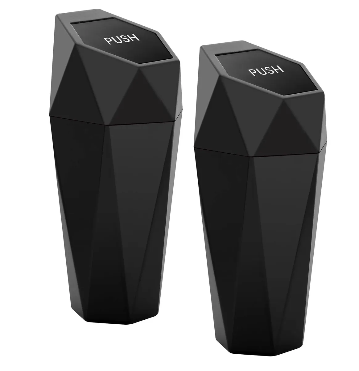  Winco LZB Car Trash Can 12 Pack 1200ml Black — product photo