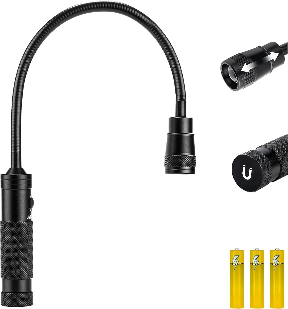 BFKK magnetic gooseneck work light with 11 inch flexible neck and slim head