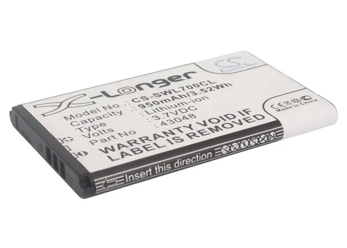Rectangular replacement battery pack for L7 SV 20405855