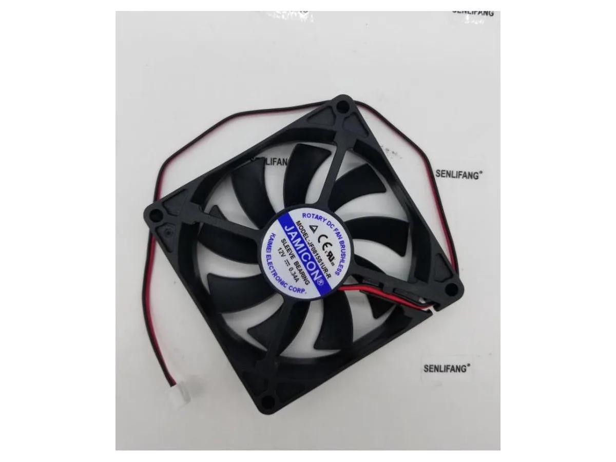 Fans Fans JF0815S1UR-R 12V .34A 80x80x15mm 2-Wire Server Square Fan — product photo
