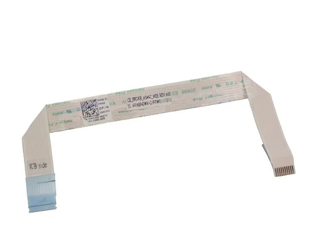 Flat orange ribbon cable with connectors at both ends
