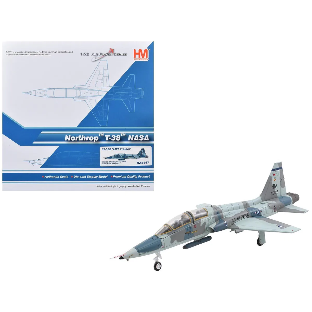 Hobby Master Hobby Master AT-38B Talon 1/72 NASA LIFT Trainer 63-8172 479th TTW — product photo