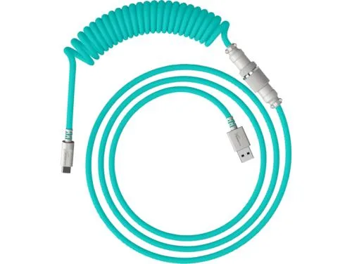 HP HP HyperX USB-C Coiled Cable Light Green-White 6J681AA — product photo