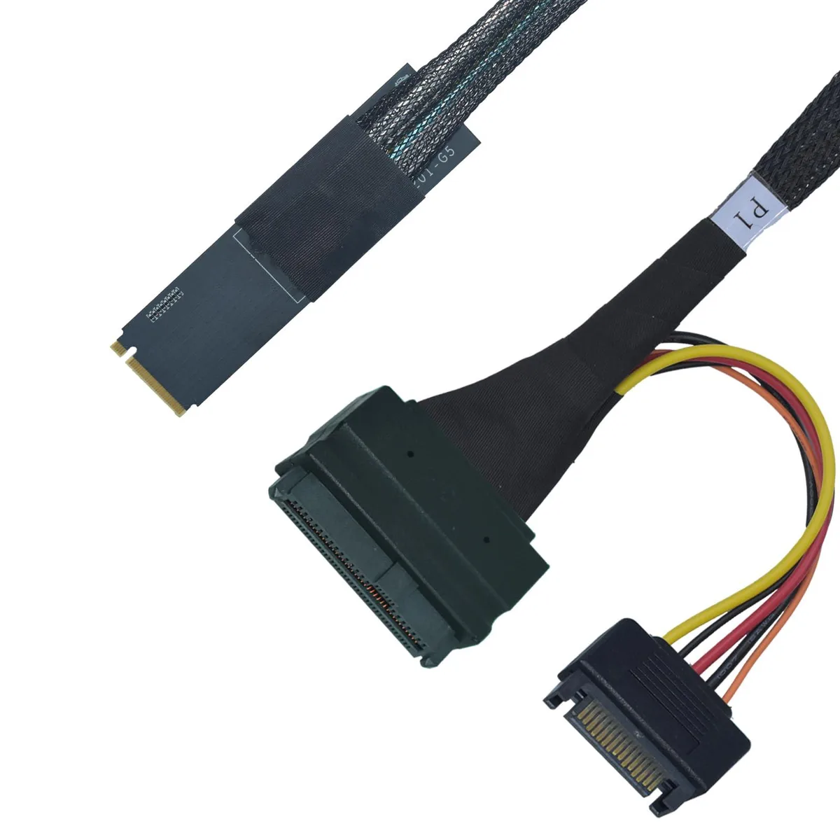 LetLinkSo LetLinkSo PCIe 4.0 M.2 to U.2 Adapter Right Exit 50cm — product photo