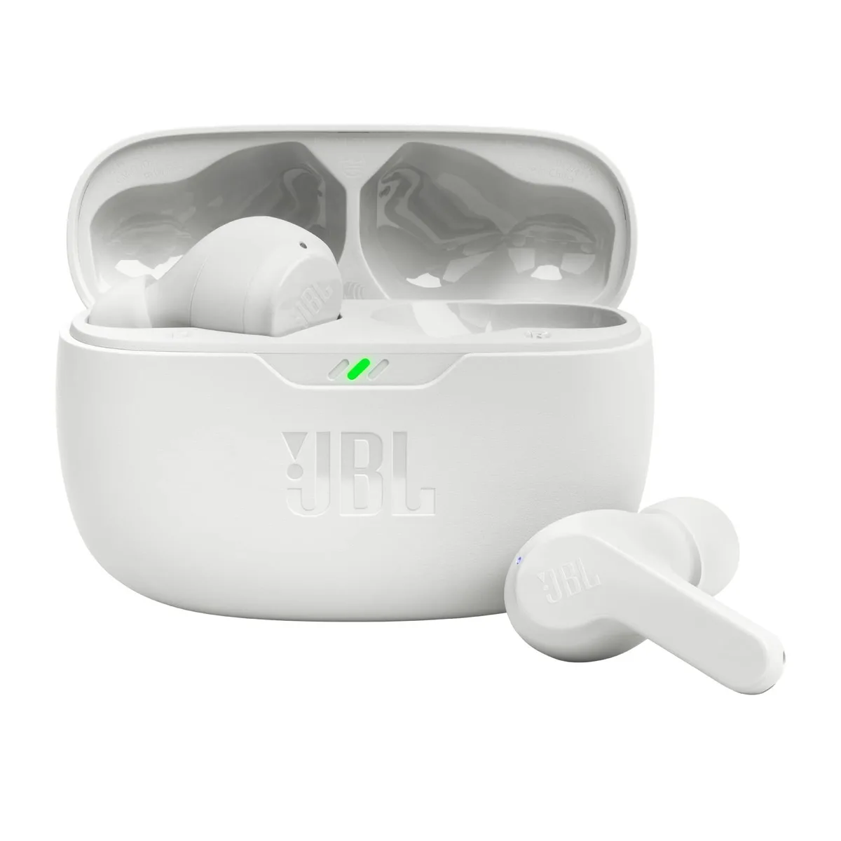  JBL Vibe Beam True Wireless Earbuds White Bluetooth 5.2 32h — product photo