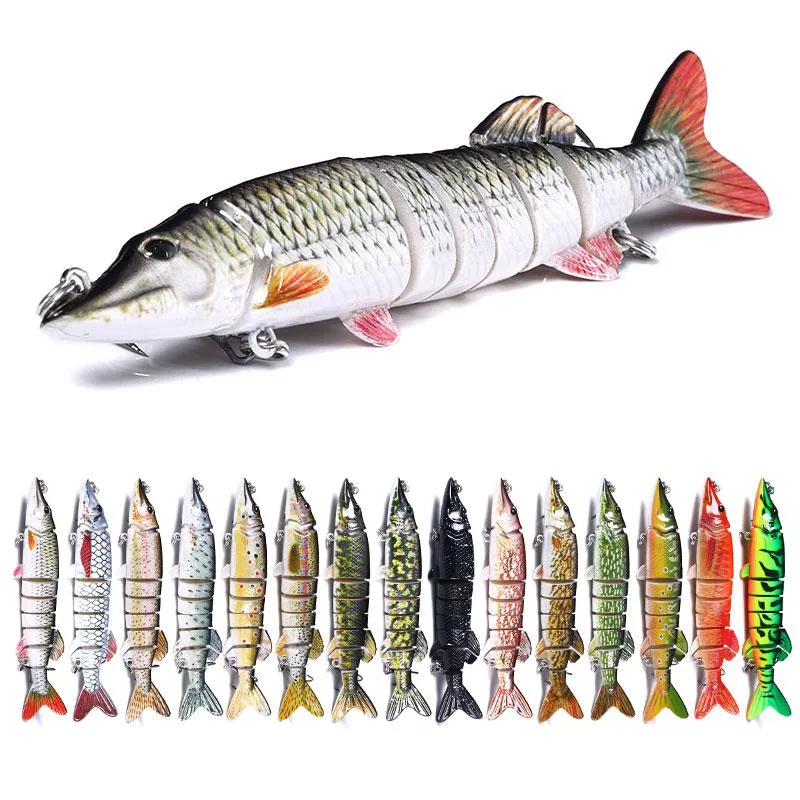 HENGJIA HENGJIA 15pcs 7-Segment Jointed Swimbait 12.5cm 18.5g fish attractant — product photo