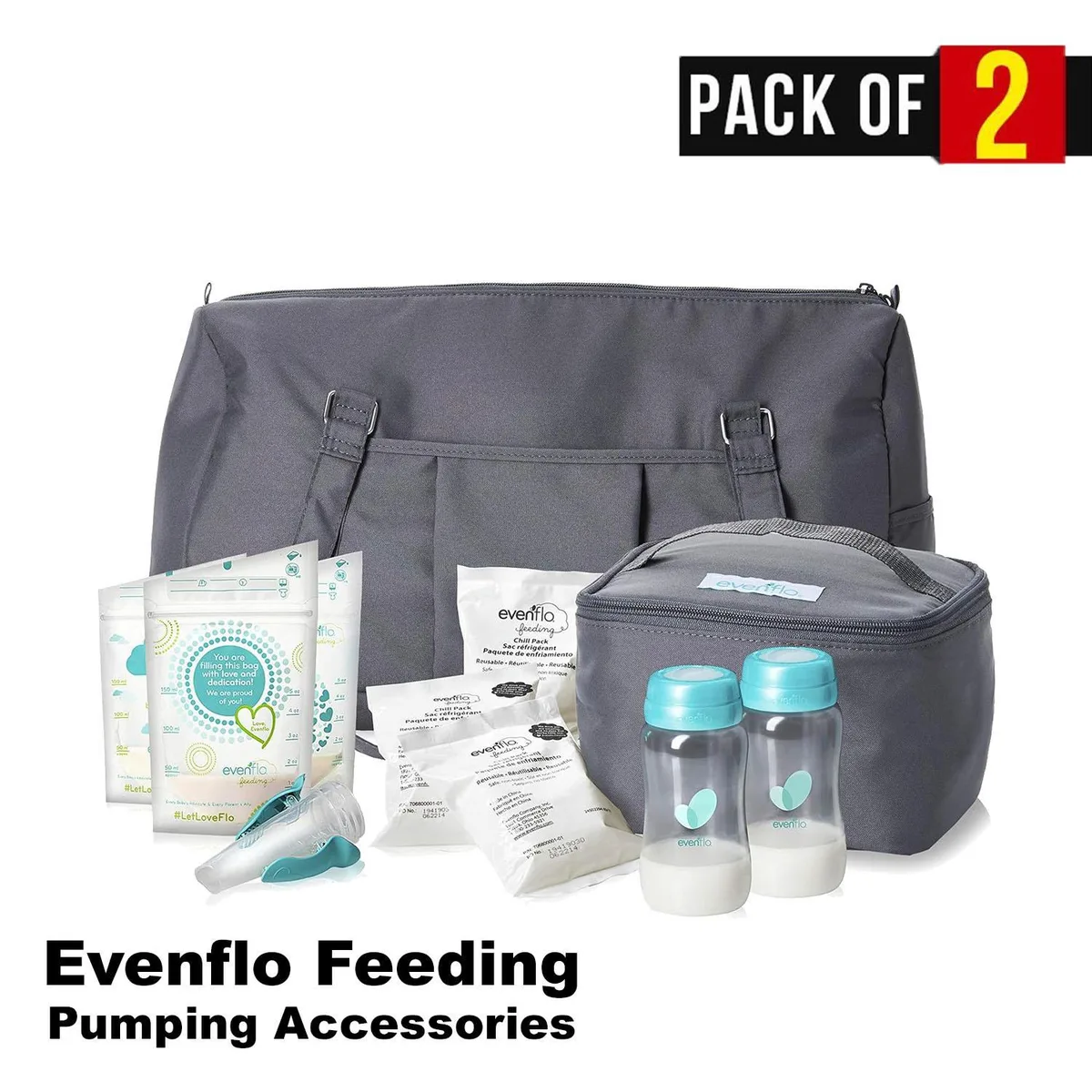 Evenflo Evenflo 5145113 Grey Silicone Bag Pack of 2 — product photo