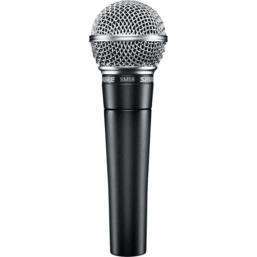  Shure SM58-LC Dynamic Cardioid XLR Microphone, Black — product photo