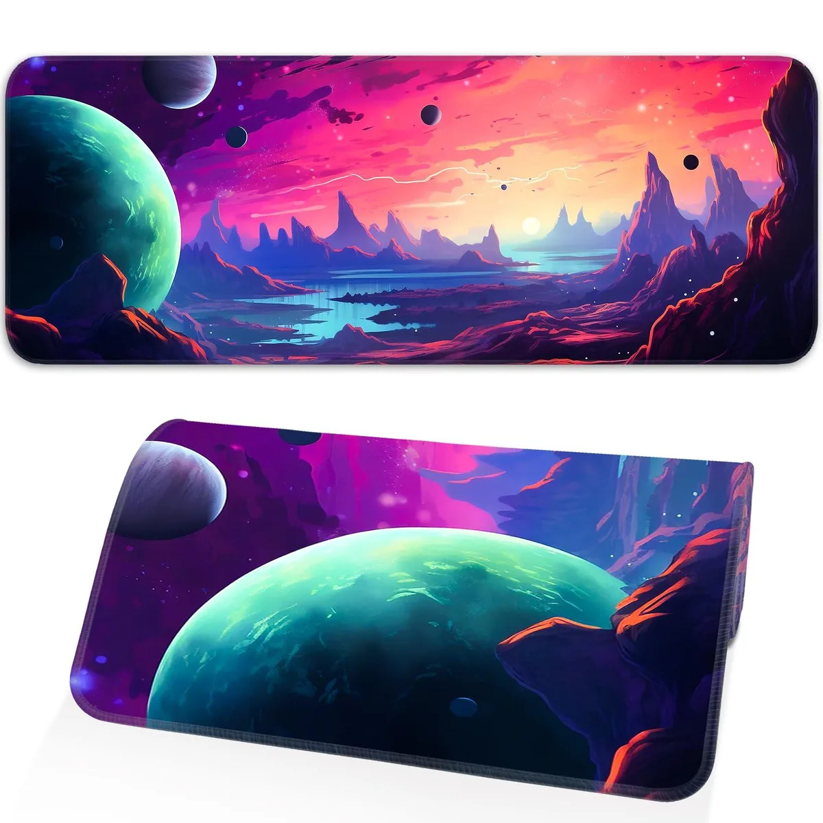 KEHIPI KEHIPI Mouse Pad Planet Universe 31.5x11.8 in — product photo