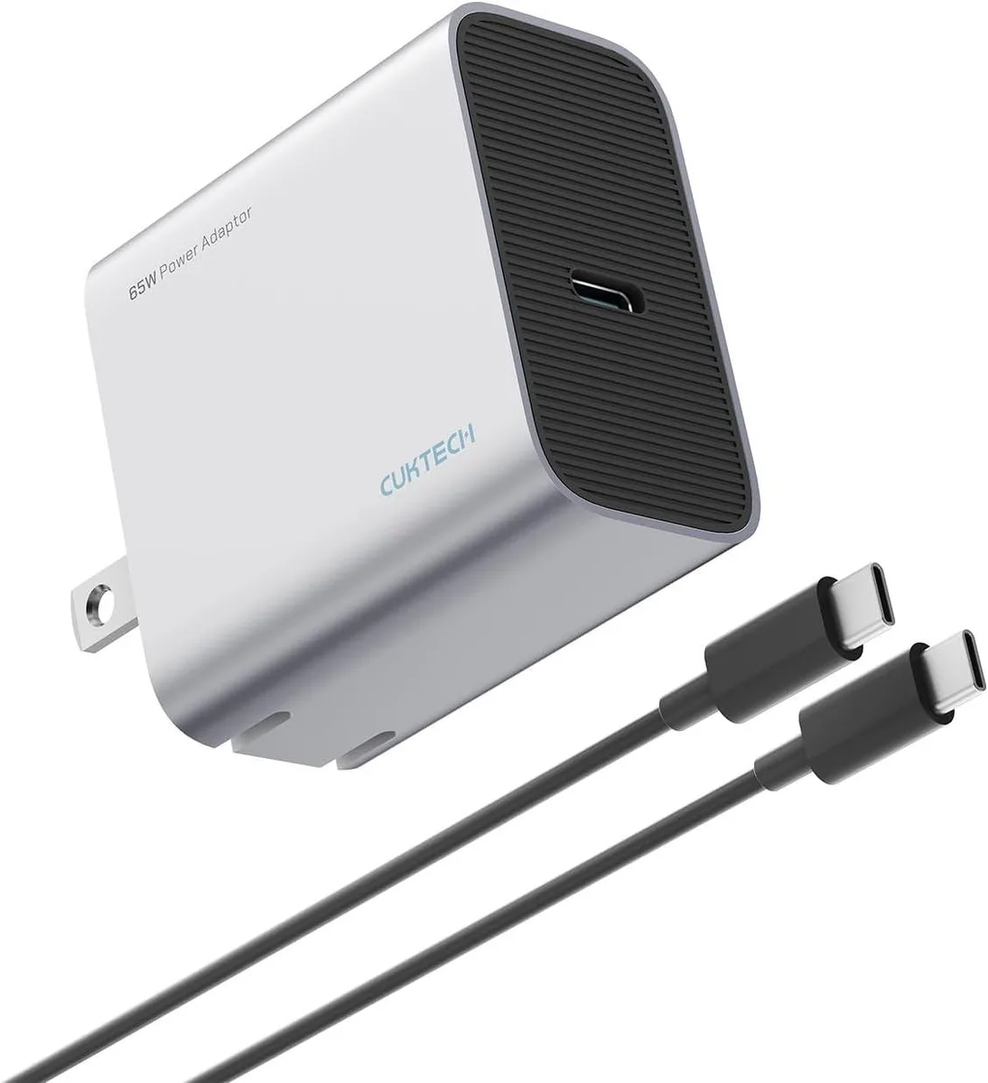 RUOCLRIS RUOCLRIS 65W USB-C PD 3.0 PPS charger with 6ft 100W C-C cable — product photo