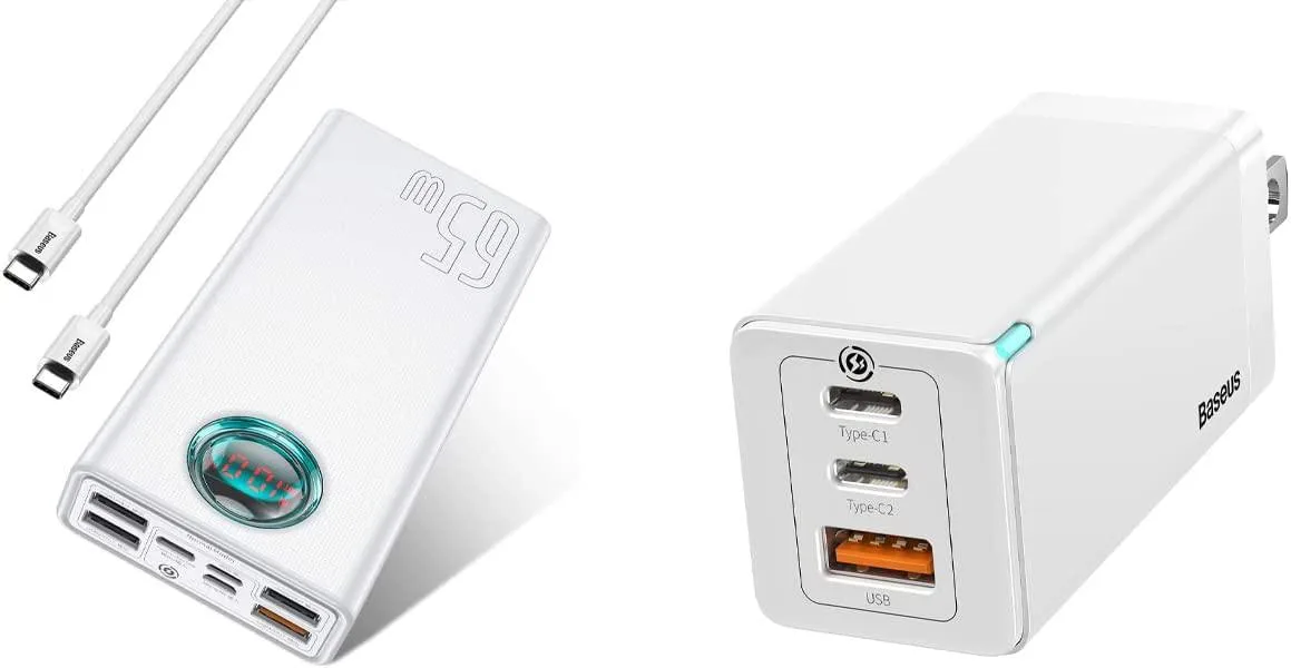 BASEUS BASEUS 30000mAh 65W Portable Charger Kit with 65W GaN Wall Charger — product photo