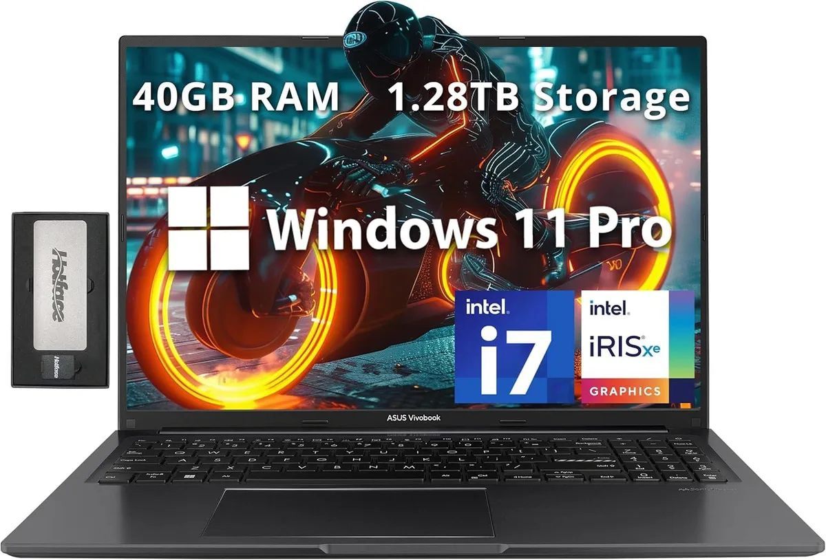 ASUS ASUS Vivobook 16" WUXGA i7-1255U 40GB 1.28TB Docking Station Set — product photo