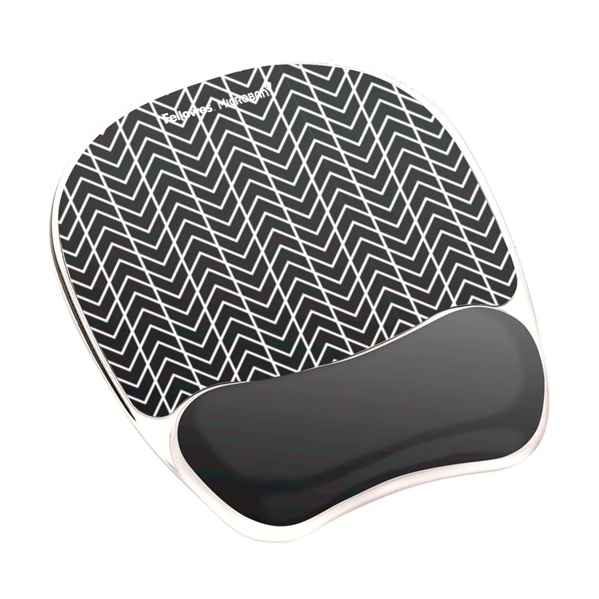  Fellowes 9549901 Photo Gel Mouse Pad Wrist Rest Black Chevron — product photo