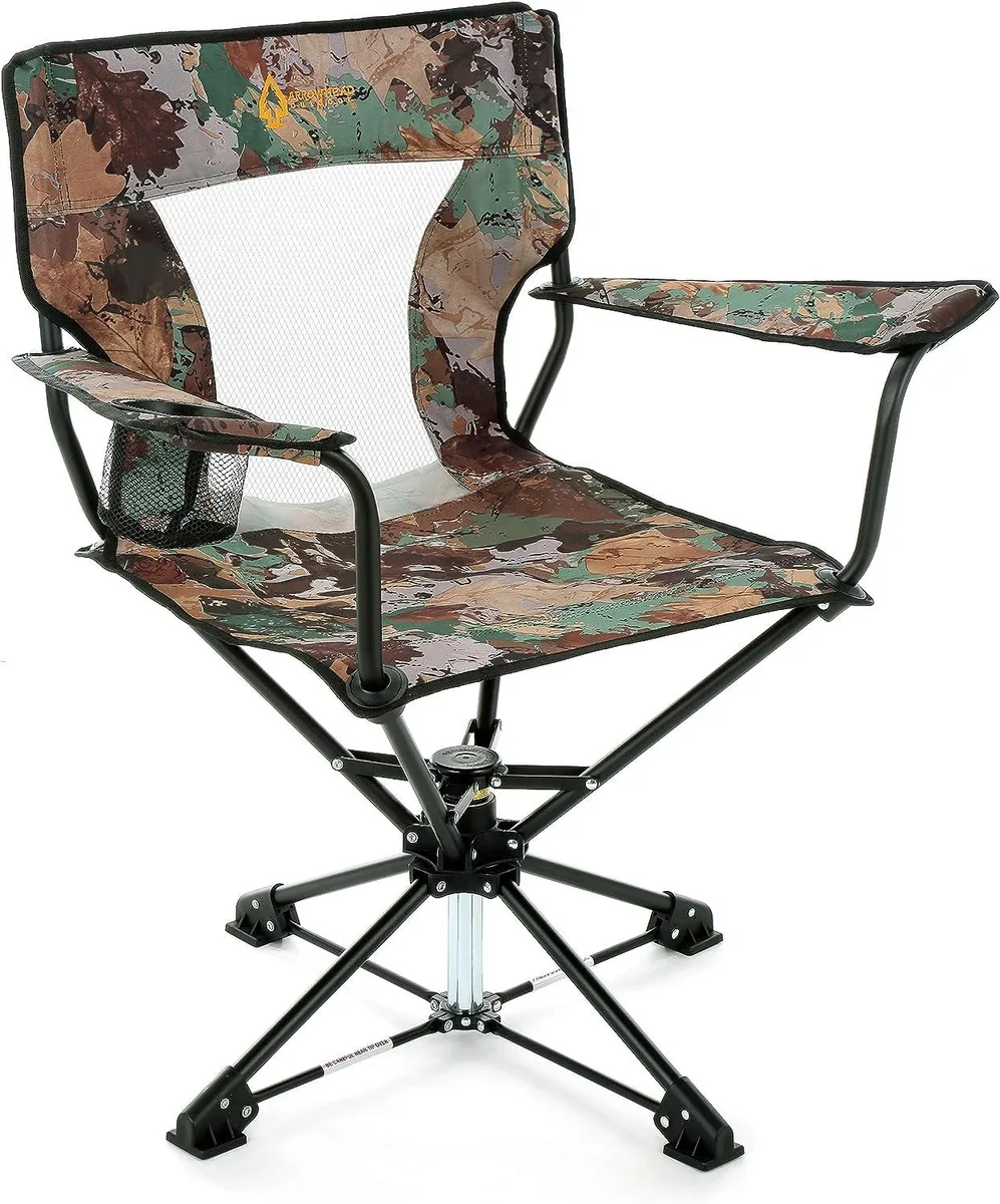ARROWHEAD OUTDOOR ARROWHEAD OUTDOOR KKS0320U 360° Swivel Camp Chair 450lbs — product photo