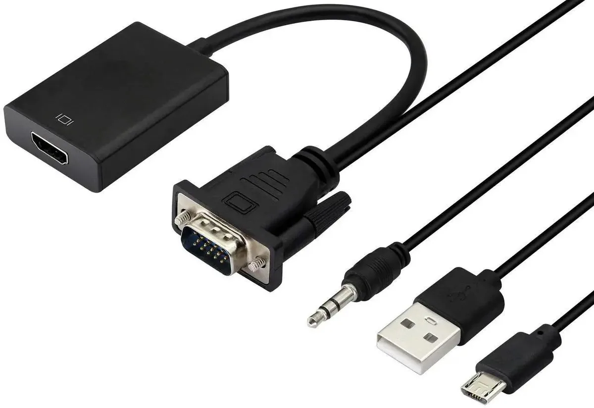 SMUGDESK SMUGDESK VGA to HDMI Converter Adapter 1080P Black — product photo