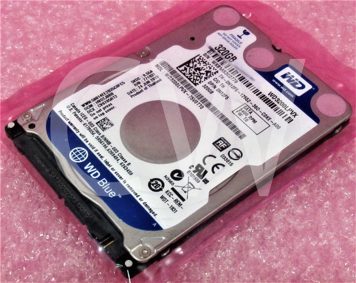 Western Digital Western Digital WD3200LPVX 320GB 5.4K RPM 2.5" SATA internal hard drive — product photo