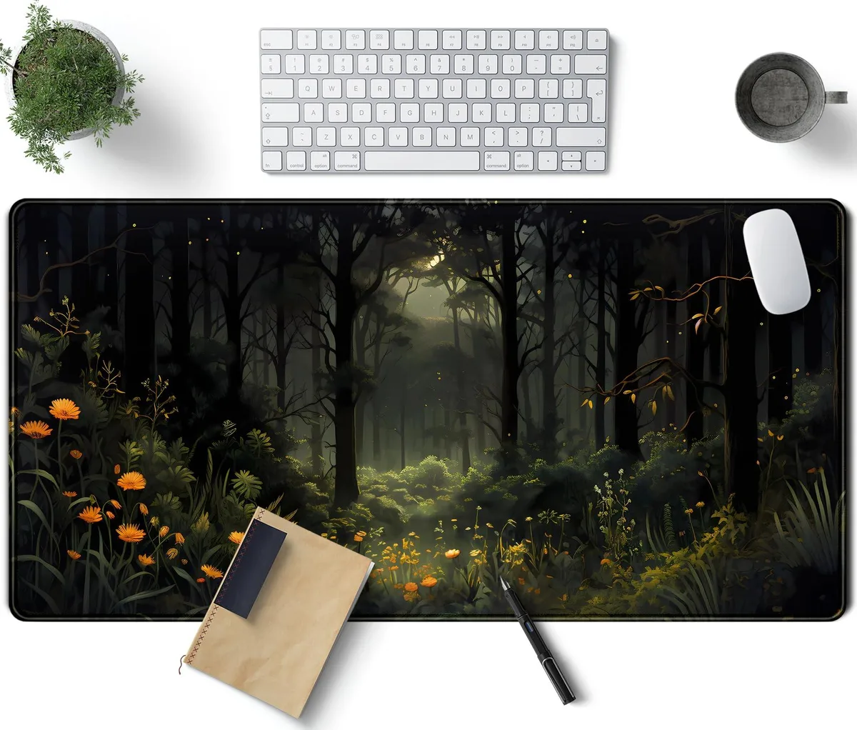 Keychron DXC01 Dark Forest mouse pad 31.5 x 15.7 in — product photo