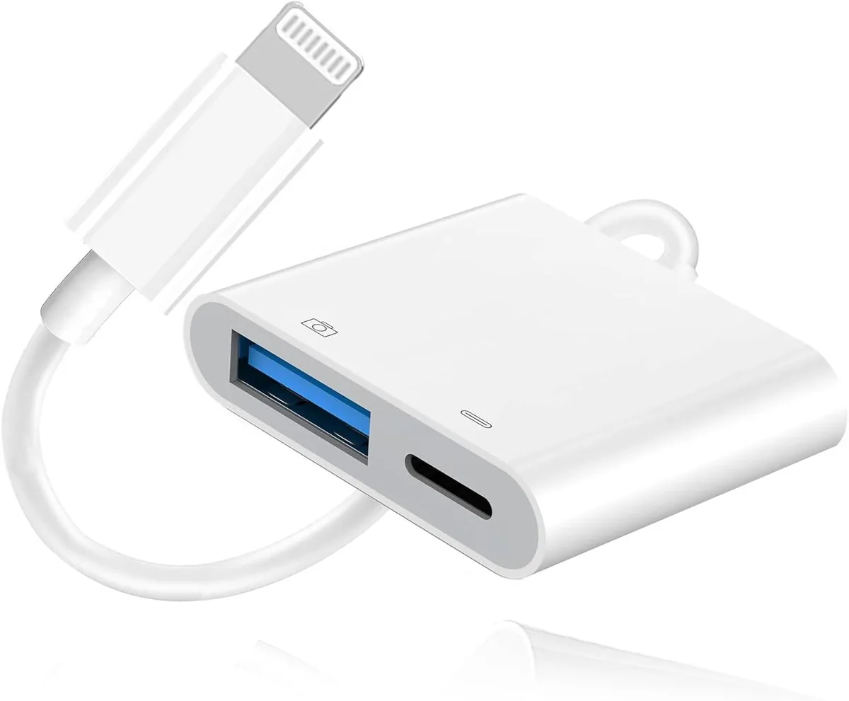 FLEANE FLEANE Lightning USB Camera Adapter with Charging Port — product photo