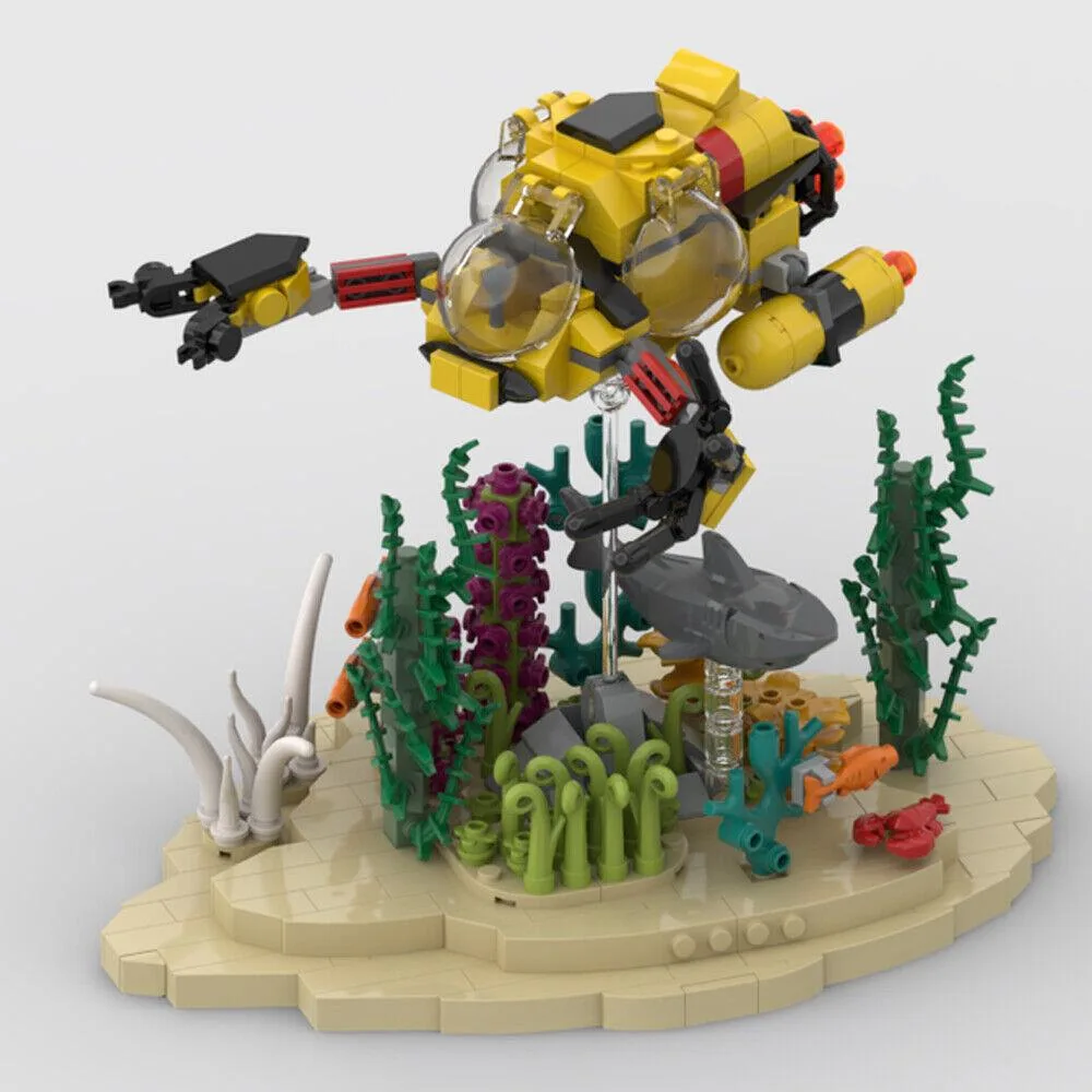 ZITIANYOUBUILD ZITIANYOUBUILD MOC-155727 Coral Reef Submarine Building Set 514 Parts — product photo