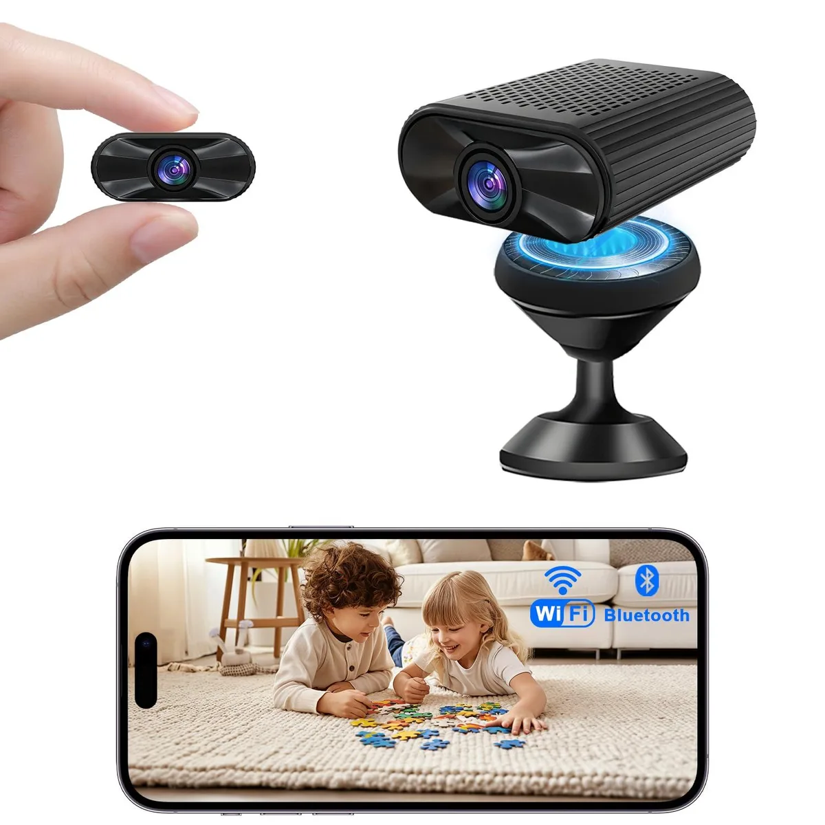 Clover u7 Wireless Surveillance Cube Small 4K 2.4 GHz 5 GHz 130° 1.5 h 400 mAh 0.06 lb — product photo