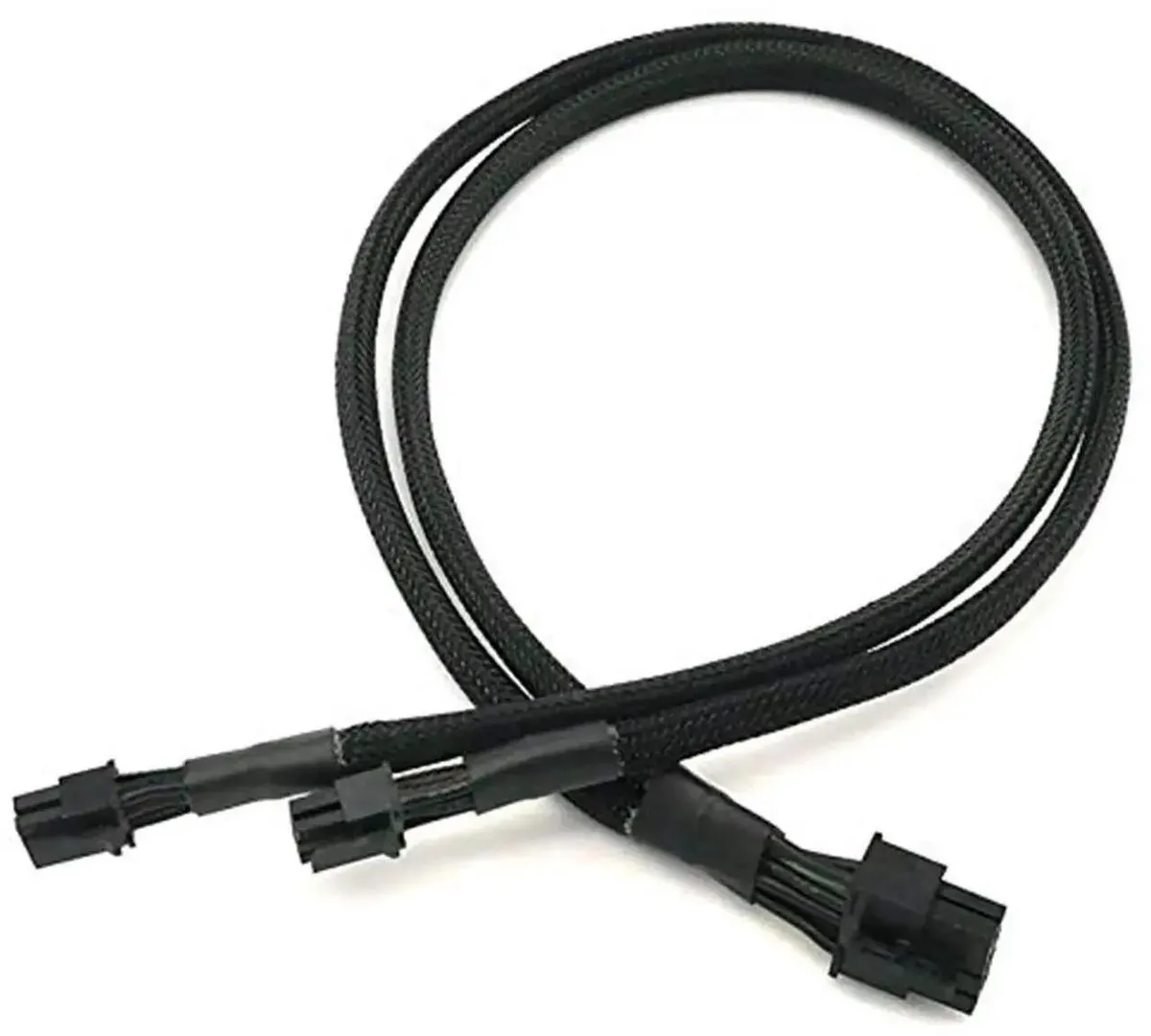 SMUGDESK SMUGDESK 15-inch Braided Dual Mini 6 Pin to 8 Pin PCIe Power Adapter Cable — product photo