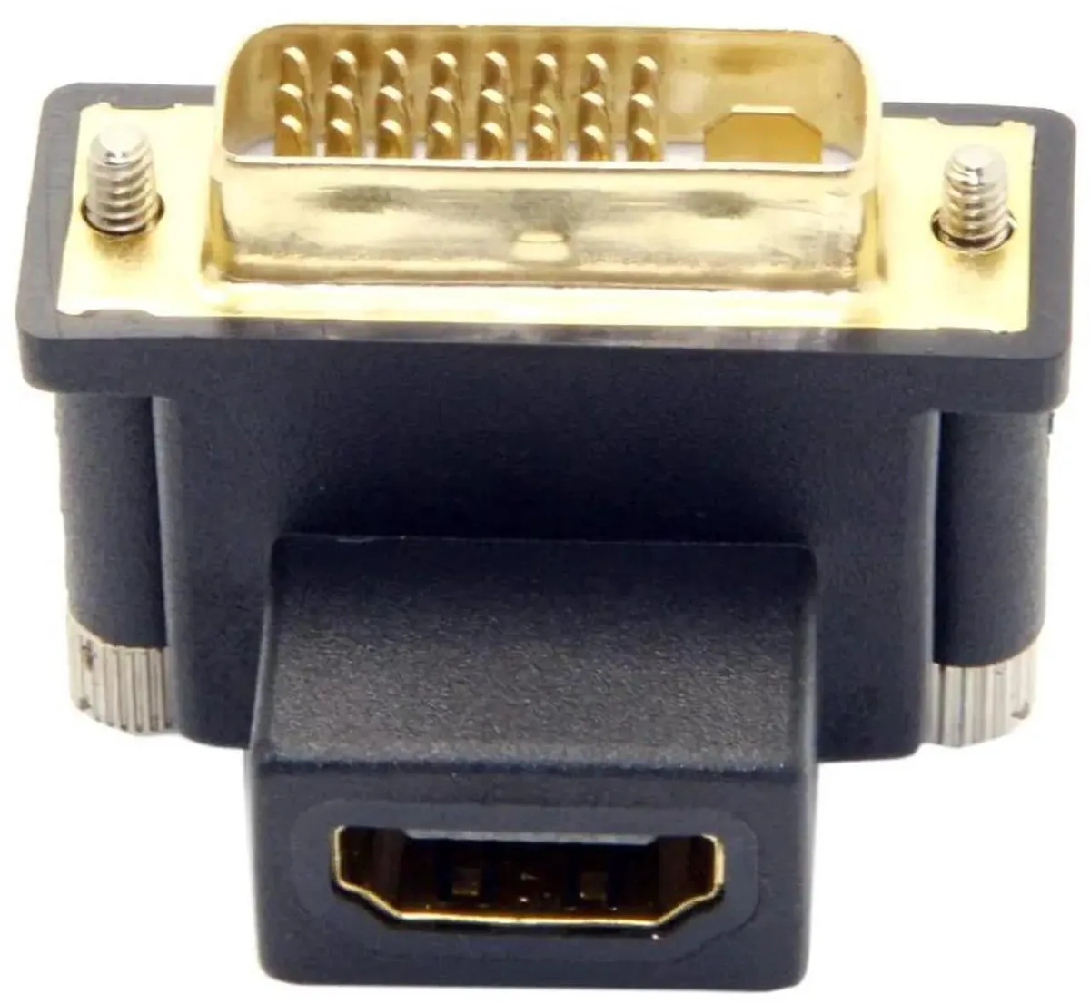 Vszerda Vszerda DVI Male to HDMI Female Adapter 90 Degree Up Angled — product photo