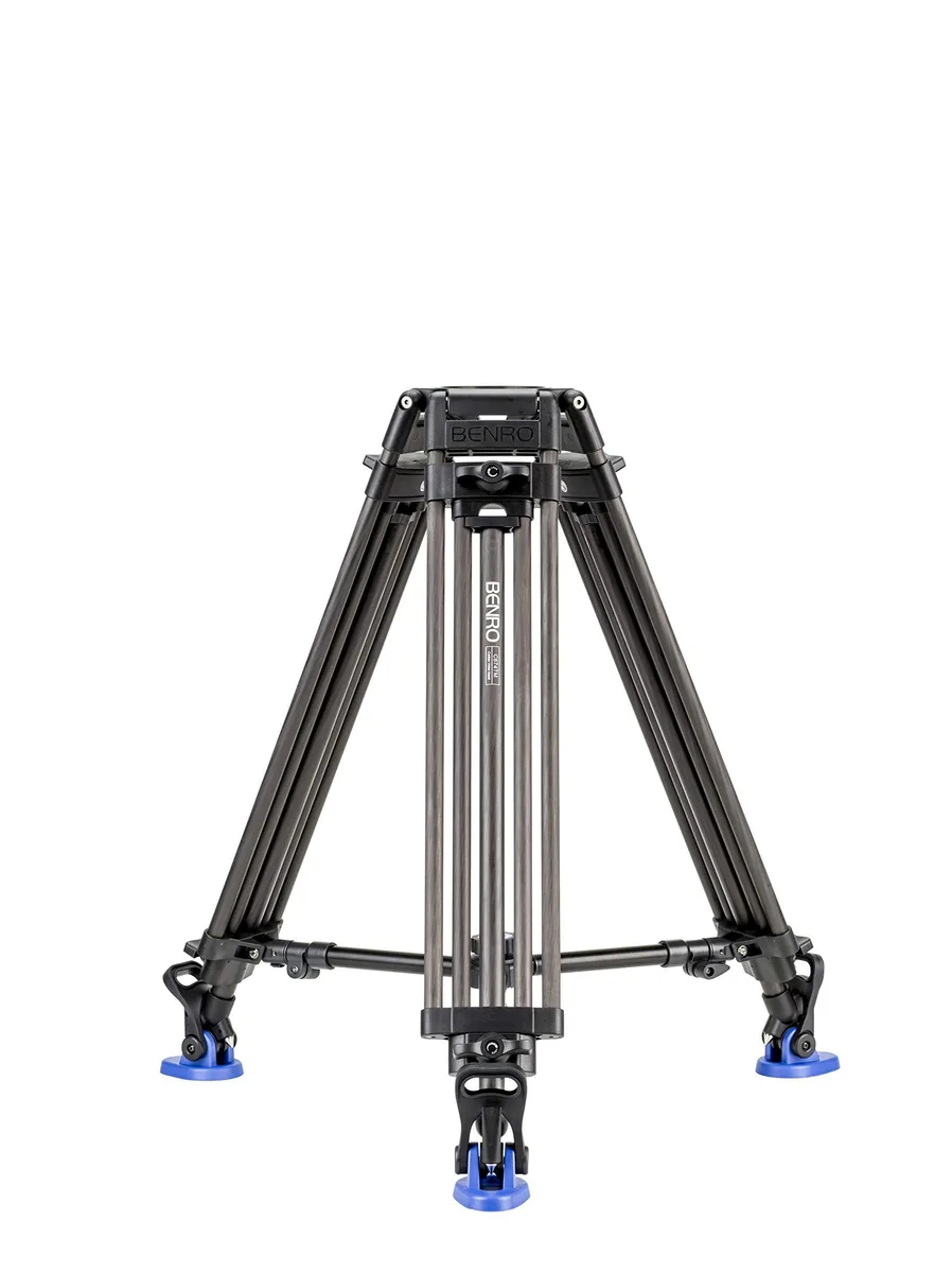 Benro Benro C674TM 2-stage 3-section carbon fibre tandem-leg video tripod 100mm bowl 58 max height 132 lb load black — product photo