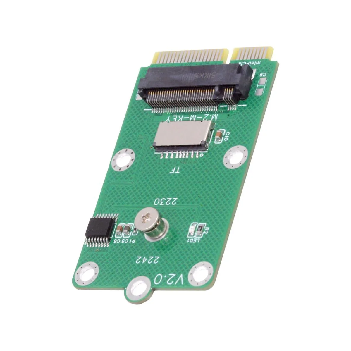 LORDWORLD LORDWORLD Mini PCI-E to TF Card &amp; M.2 NVME Adapter — product photo