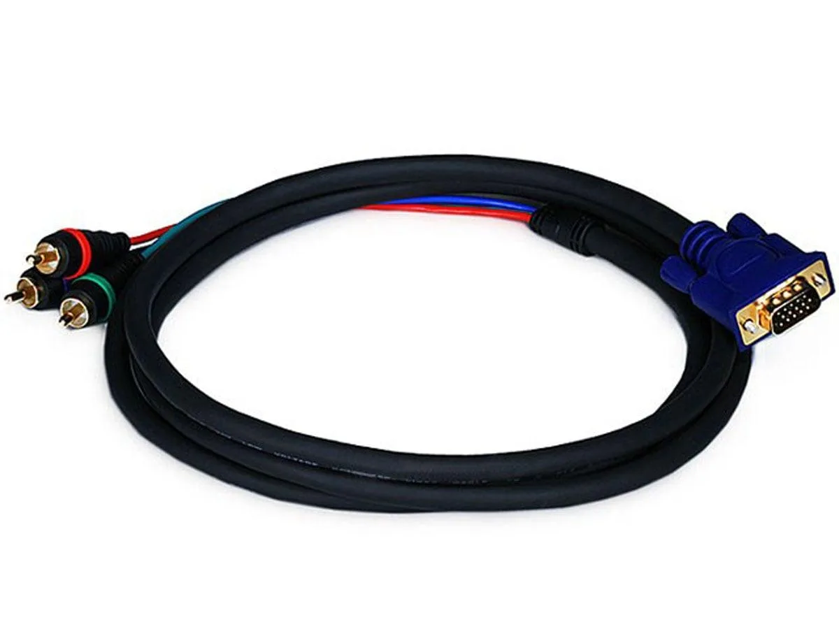 Monoprice Inc. Monoprice 102170 6ft VGA to 3 RCA Component Video Adapter — product photo