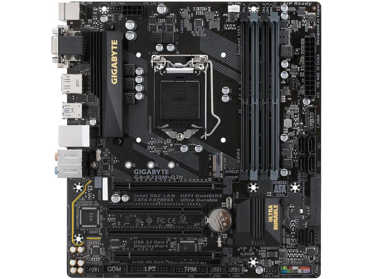 GIGABYTE GIGABYTE GA-B250M-D3H (rev. 1.0) Intel motherboard — product photo