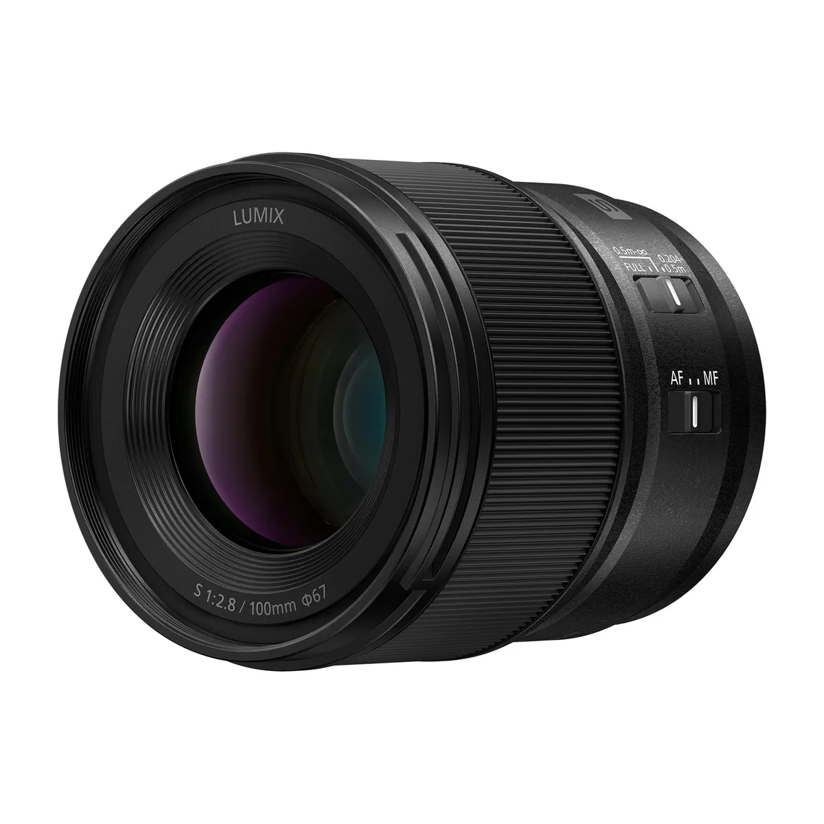 Panasonic Panasonic LUMIX S 100mm F2.8 Macro S-E100 camera lens — product photo
