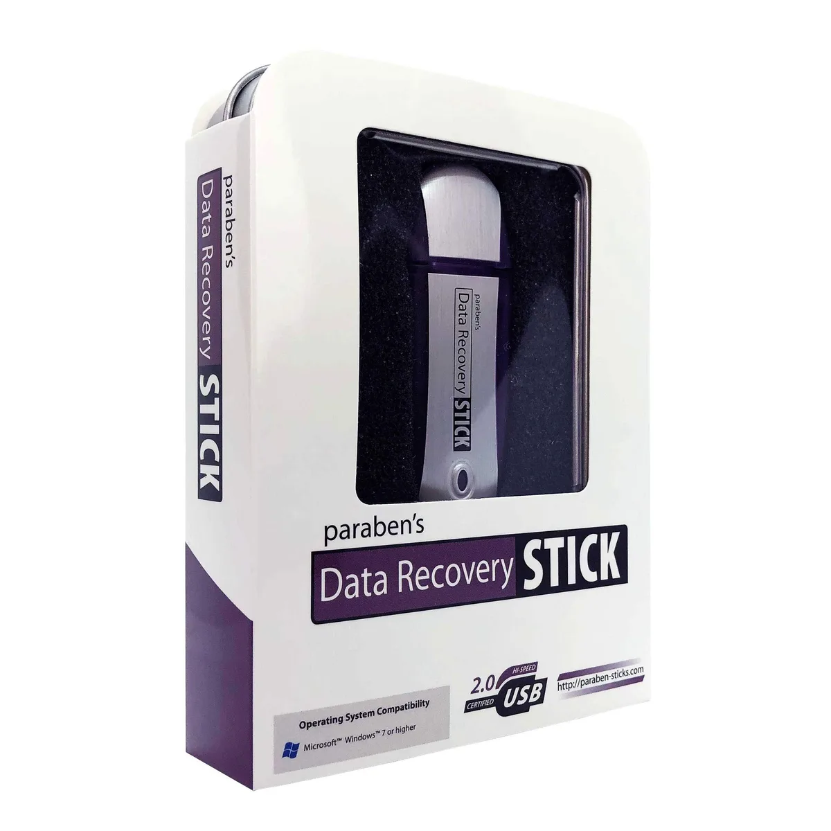Small USB stick with plastic casing and metal connector