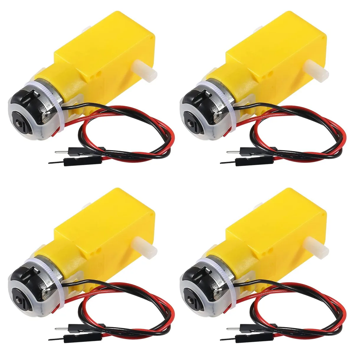 DIANN 09676 TT Motor 4pcs 3-6V 200RPM 1:48 2.54mm Wire — product photo