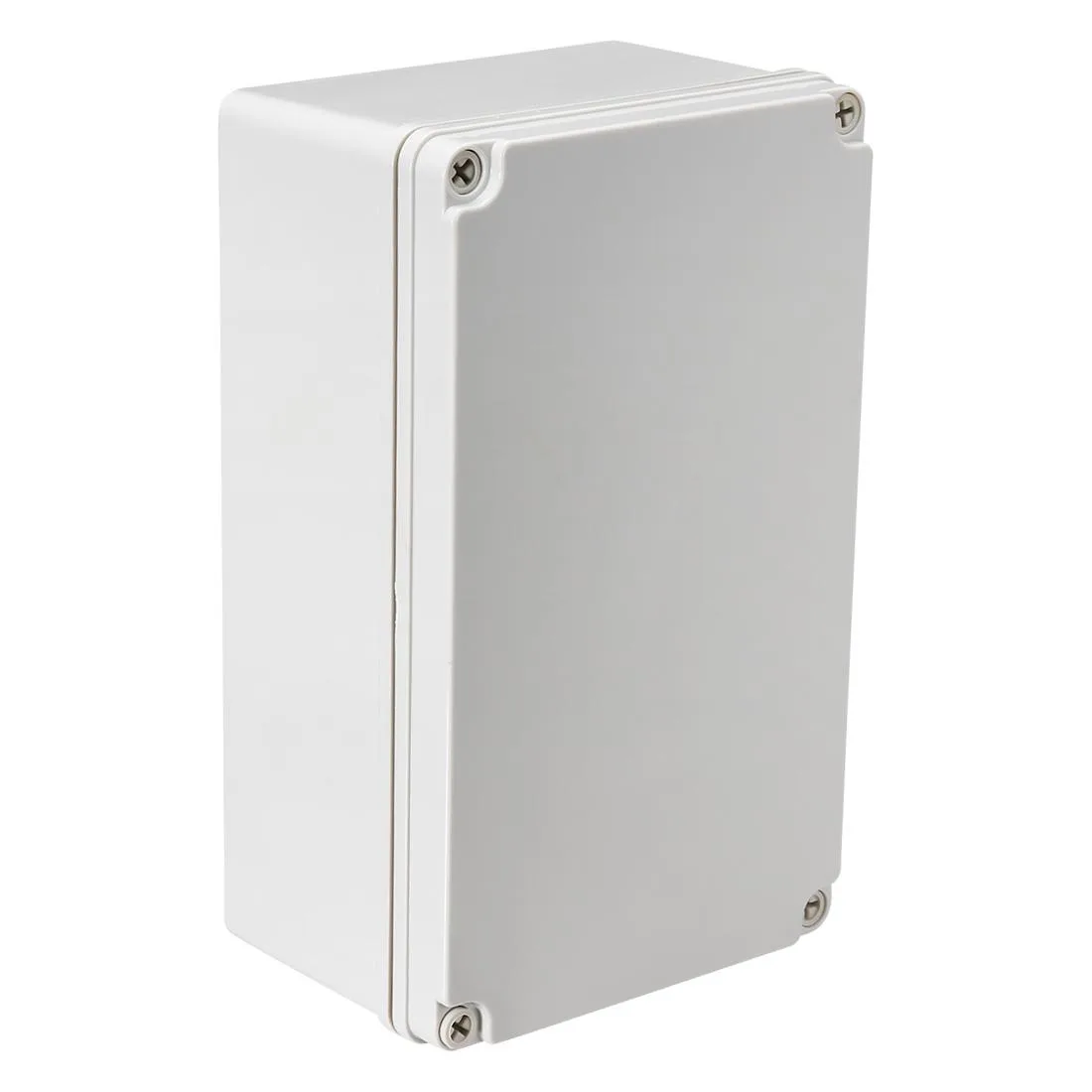 Gray ABS junction box 250x150x100mm IP67 rectangular enclosure with lid and screws