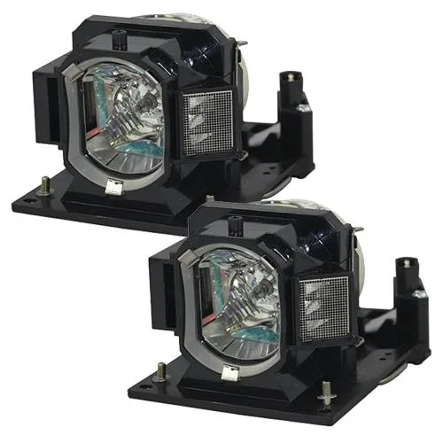 Two replacement DLP projector lamps in clear packaging