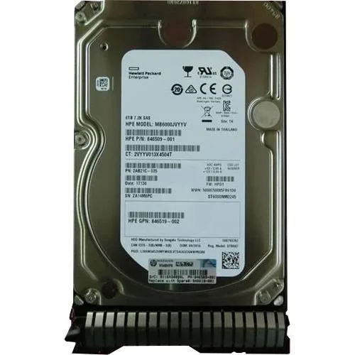 HPE HPE 846610-001 Midline 6 TB 3.5" SAS 12Gb/s 7200 rpm internal hard drive — product photo