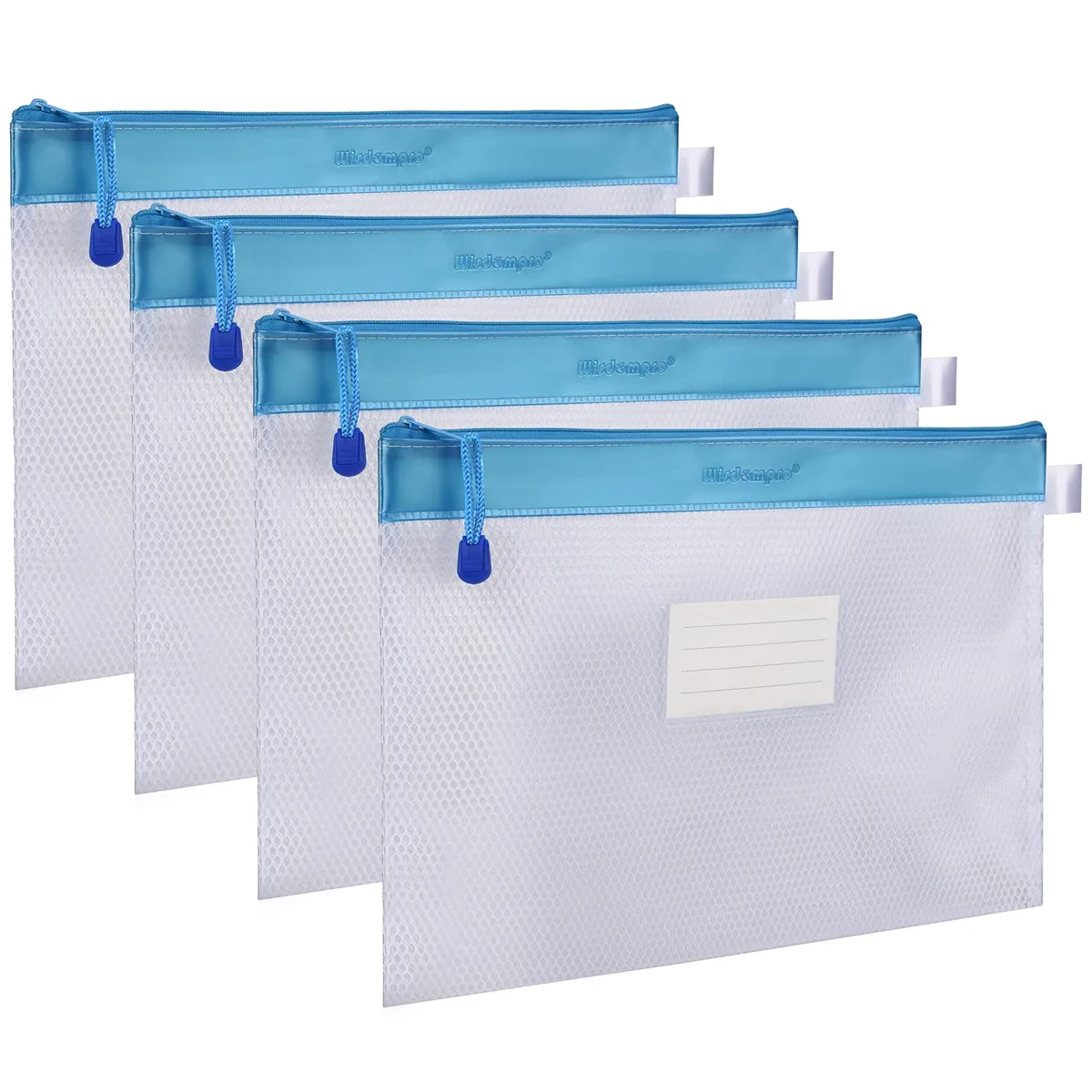  Pendaflex Wallet Folders 4 Pack Letter Size 13.3 x 9.8 Inches Blue — product photo