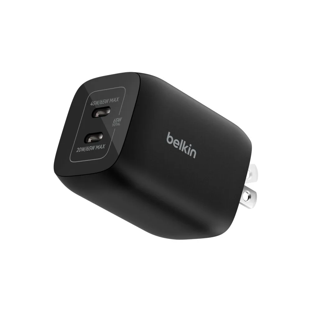 Belkin Belkin ENA007dqBK Dual USB-C Wall Charger 65W — product photo