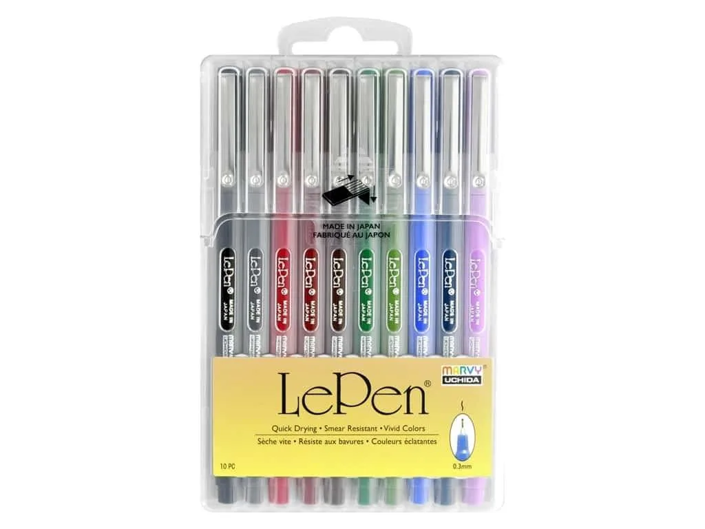  Uchida Le Pen 0.3mm 10-Piece Set 4300-10B — product photo