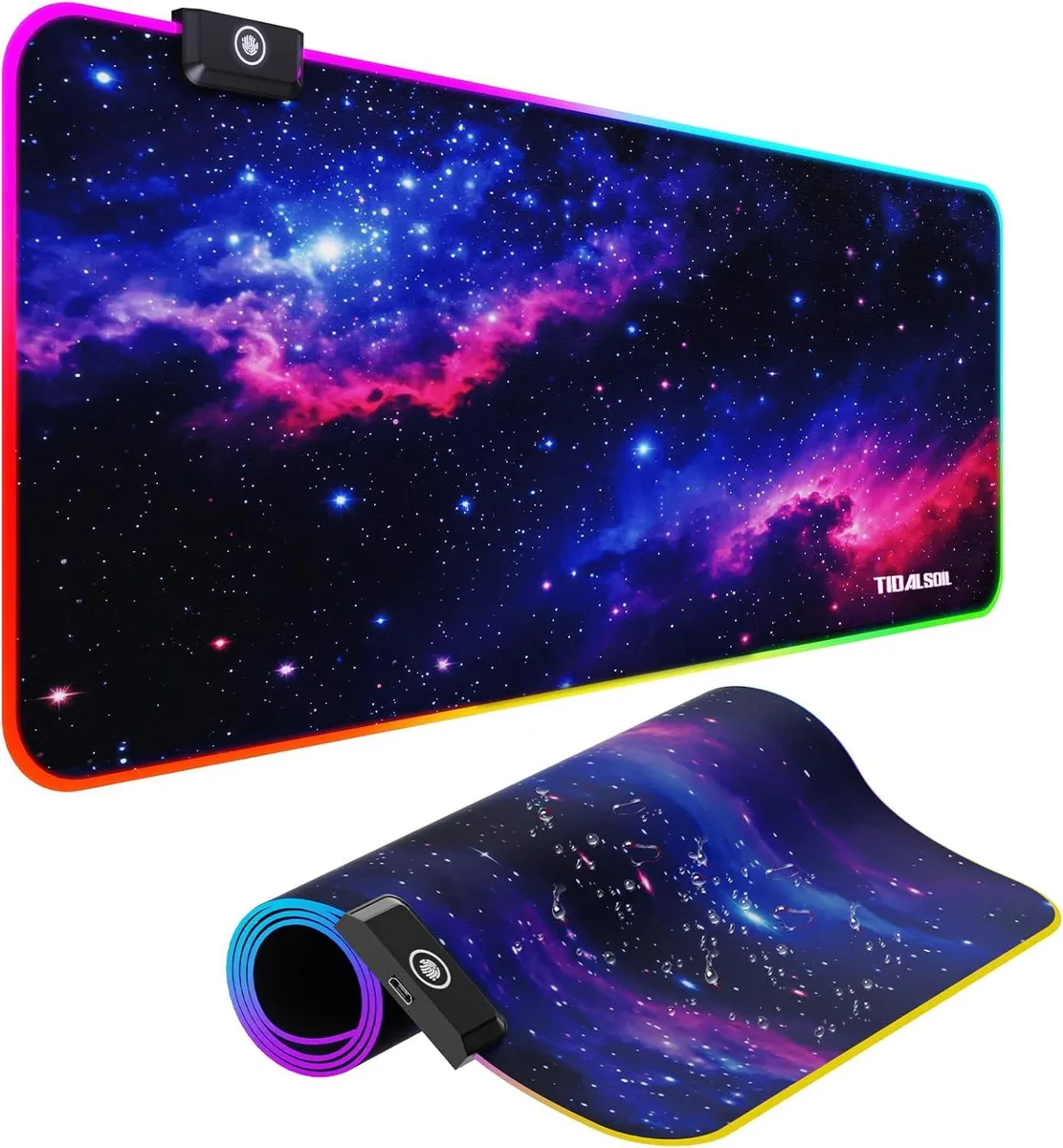 BAOFENG BAOFENG RGB Mouse Pad 800 x 300 mm Starry Sky 12 Light Modes — product photo