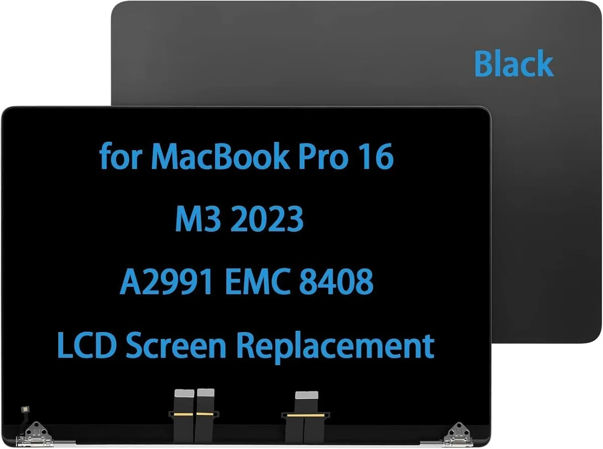 NUOLAISUN NUOLAISUN 16" LCD Display Assembly 661-38683 for MacBook Pro A2991 EMC 8408 Black M3 2023 — product photo