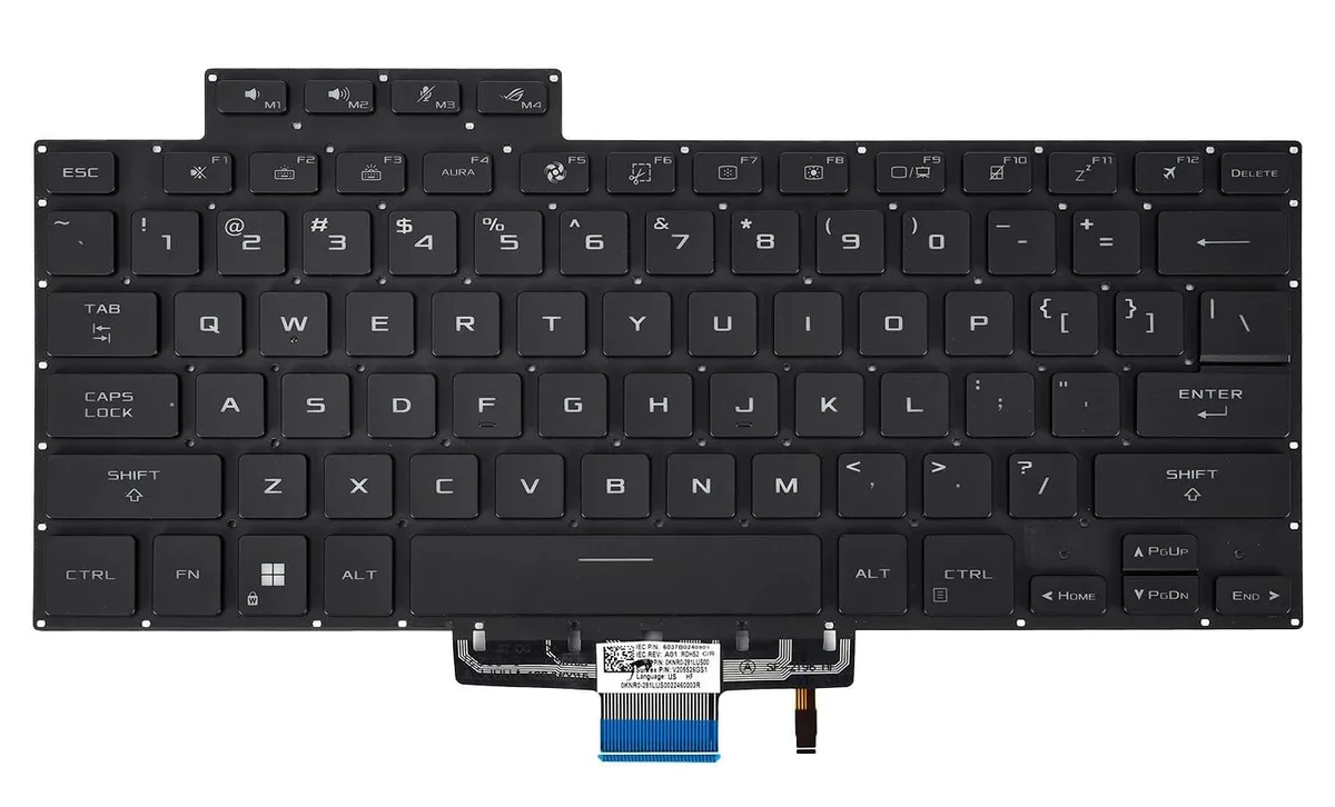 ARCTIC ARCTIC Replacement RGB Backlit Keyboard US Layout for ASUS ROG Zephyrus G15 GA503 M16 GU603 2 in 1 accessory — product photo
