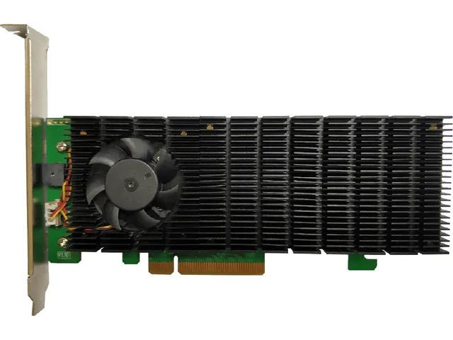 Low-profile PCIe card with two M.2 slots