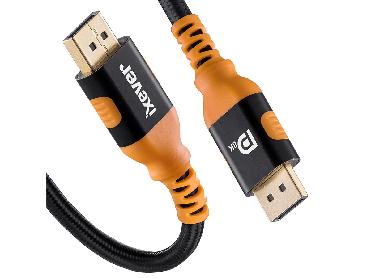 iXever iXever DP14C2M DisplayPort 1.4 Cable 6 ft 8K 60Hz 4K 144Hz 32.4 Gbit/s — product photo