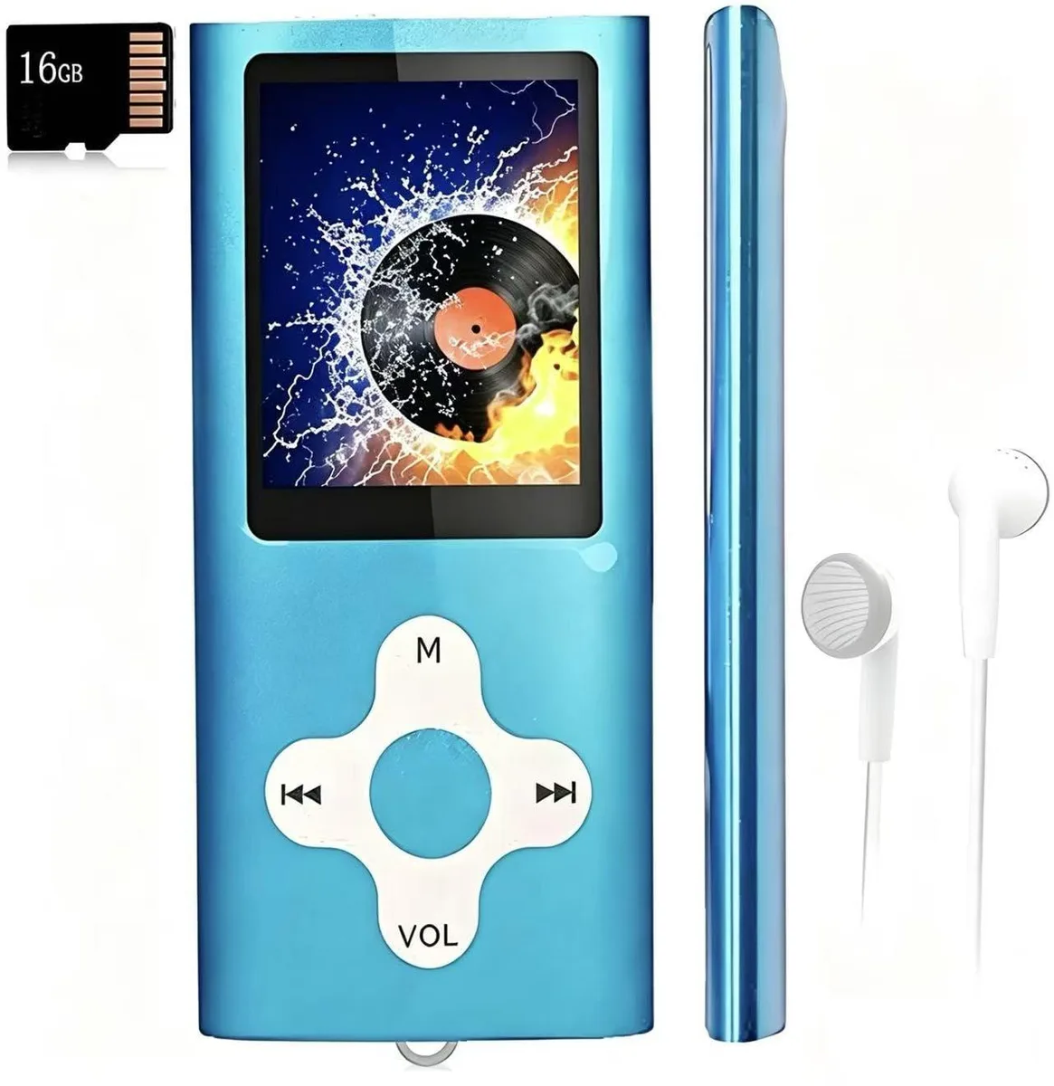  Xidehuy MP3 Player 16 GB 1.8" LCD Light Blue — product photo