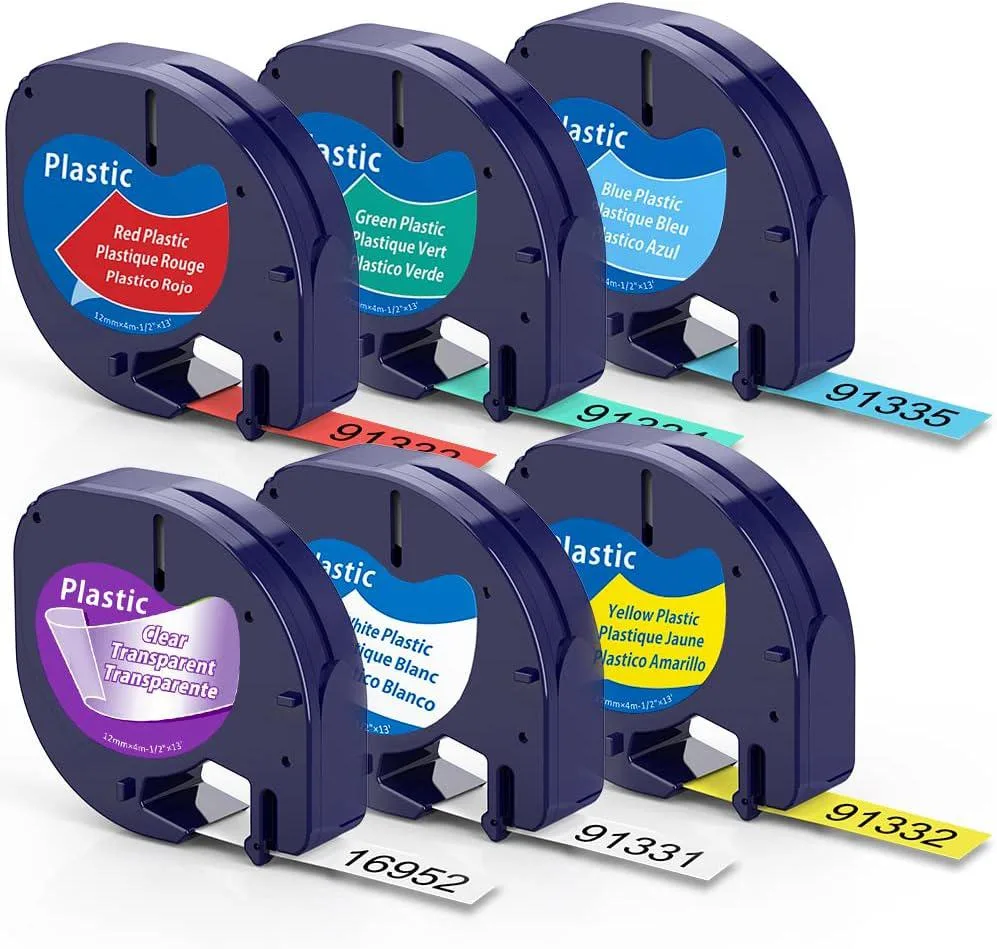 NShi NShi 6-Pack LetraTag Compatible Refills 12mm x 4m 3D Printers Accessories — product photo