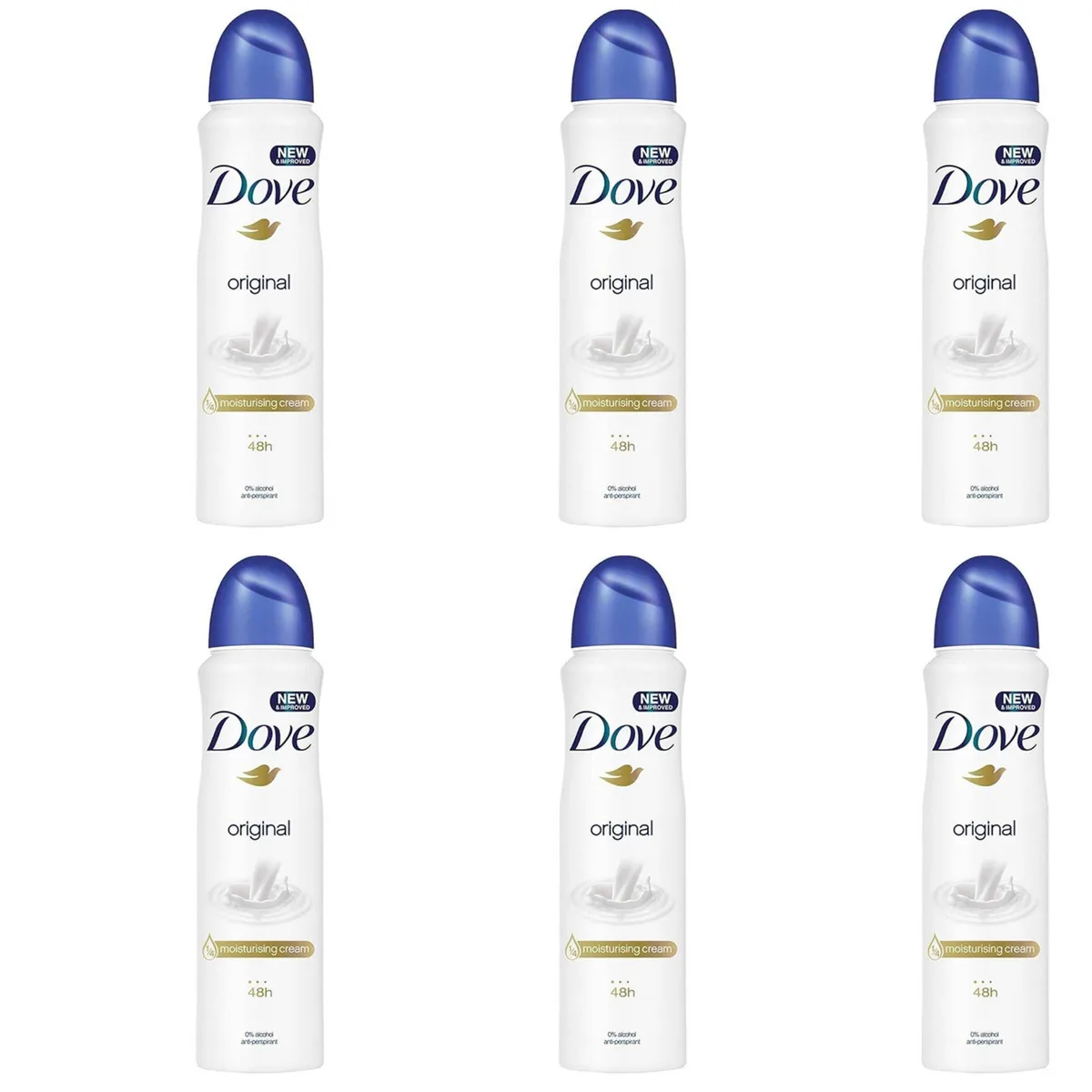 Dove Dove Antiperspirant Deodorant 150 ml 6-Pack skin care — product photo