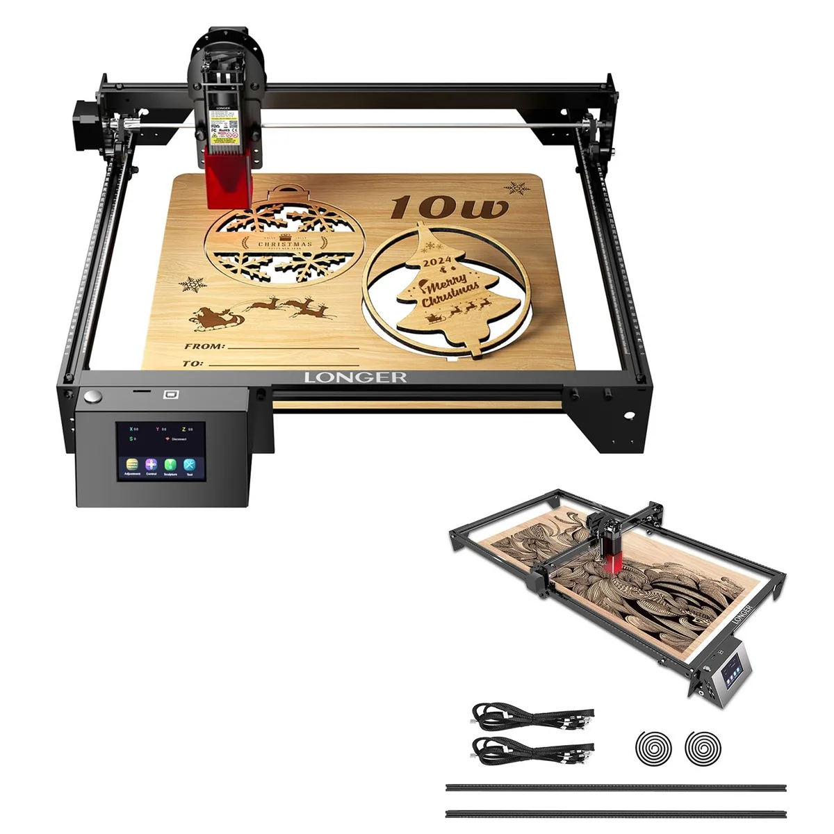 LONGER LONGER RAY5 10W Laser Engraver &amp; Extension Kit — product photo